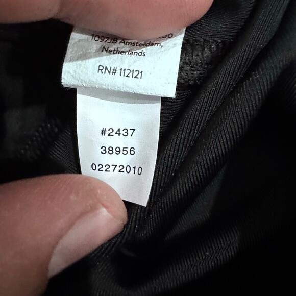 Spanx Faux Leather Leggings M Black High Rise Shaping Ankle - Picture 3 of 11